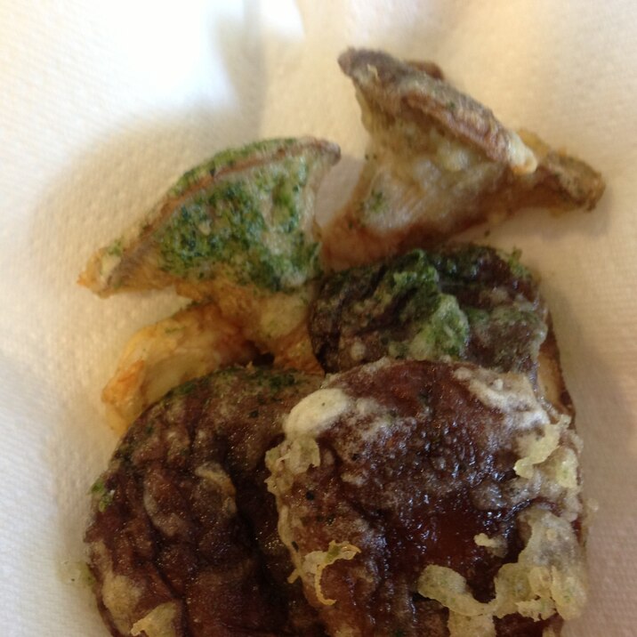 エリンギとしいたけの青のり天ぷら レシピ 作り方 By R0417n0613 楽天レシピ